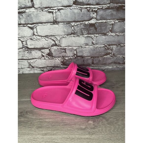 UGG WILCOX SLIDE Pink Rubber Light Waterproof Sport Sandals Men’s Sz 12M US/45EU - Picture 14 of 16
